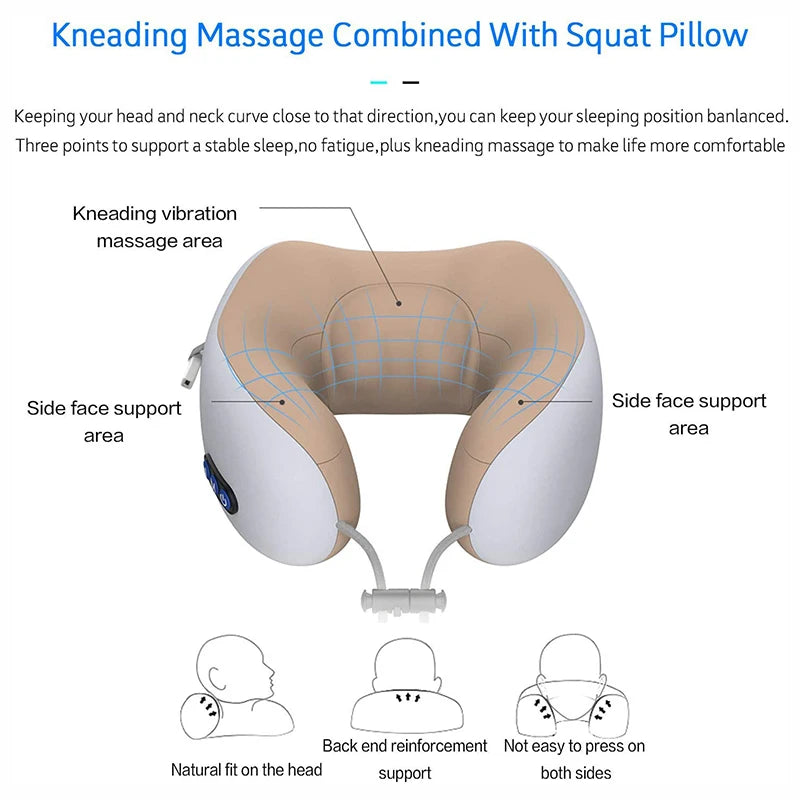 Multifunctional Portable Electric U-Shape Neck Massager