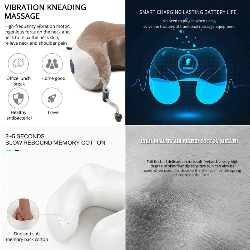 Multifunctional Portable Electric U-Shape Neck Massager