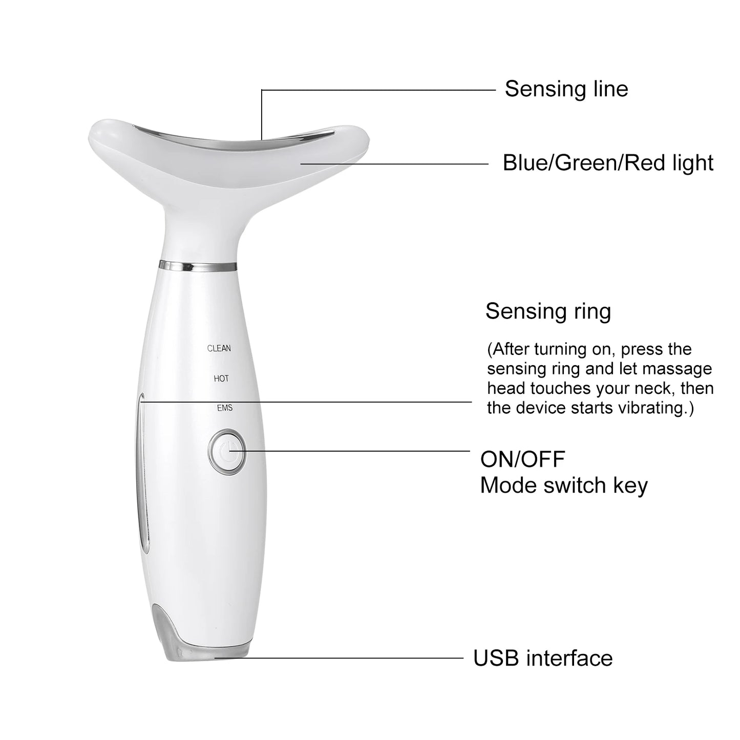 Facial massager 3 modes