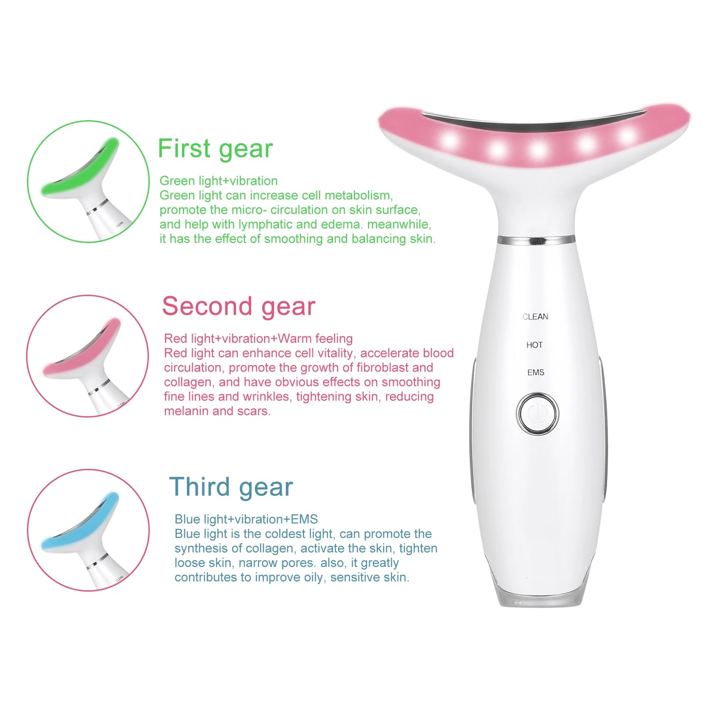 Facial massager 3 modes
