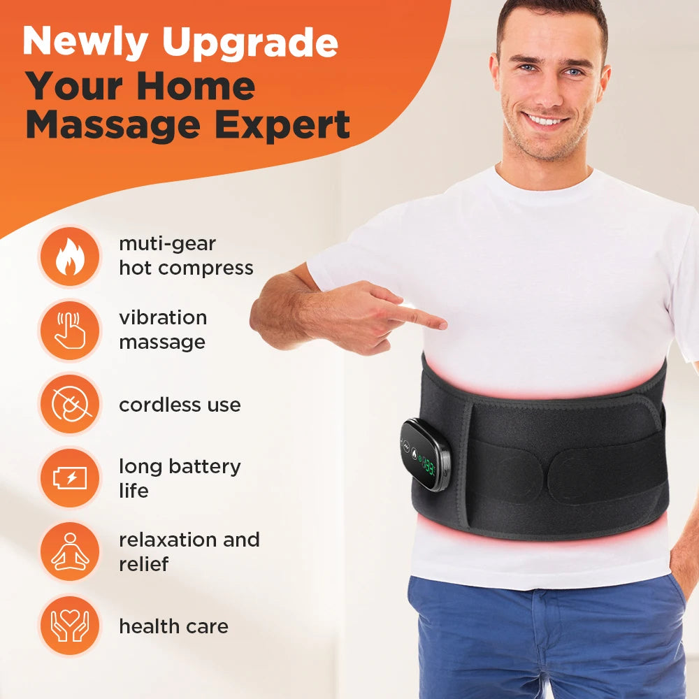 Cordless Lumbar Massager - Therapy Support Belt
