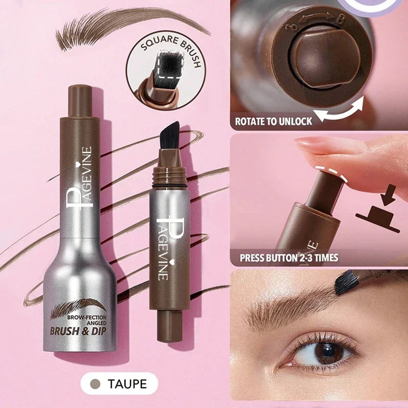 Square Anti-Smudge Eyebrow Brush - Waterproof