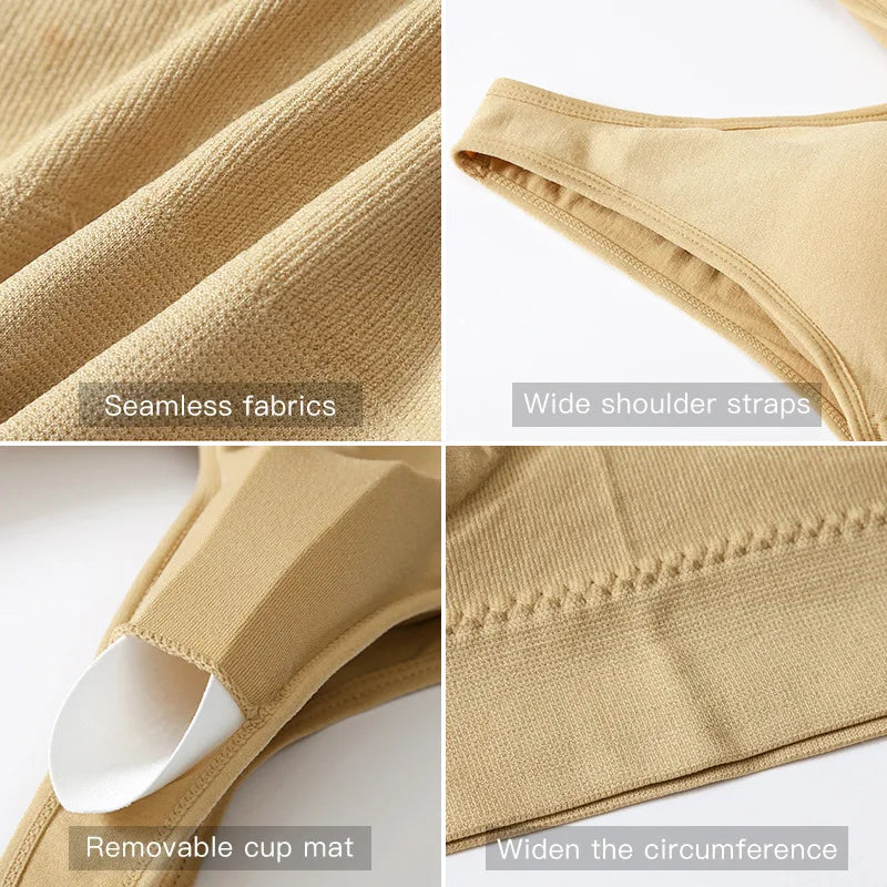Thin wire-free bra