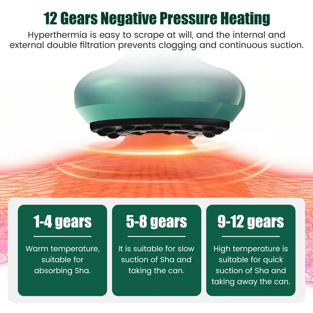Electric Massager with Portable Suction Cup