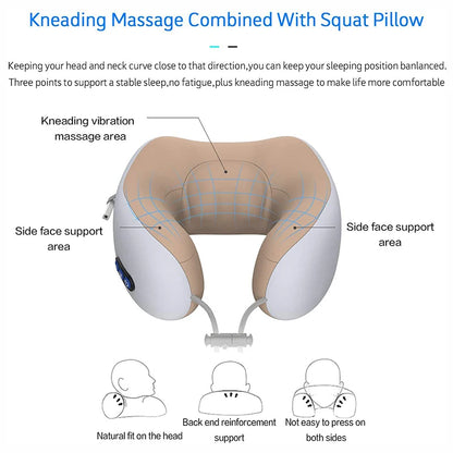 Multifunctional Portable Electric U-Shape Neck Massager