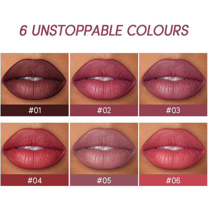 2 In 1 Lipstick Set Makeup Matte Lipstick & Lip Liner Pencil Waterproof